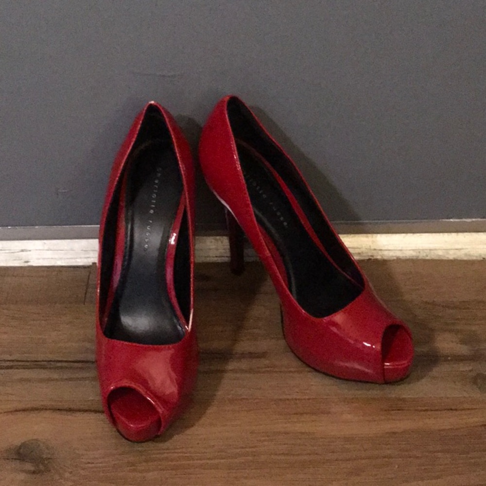Charlotte Russe peep toe pumps